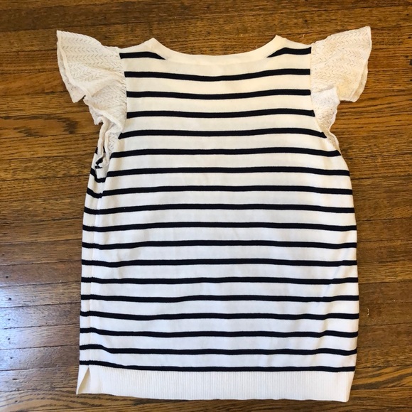LOFT cap sleeve striped sweater XS - Picture 4 of 4